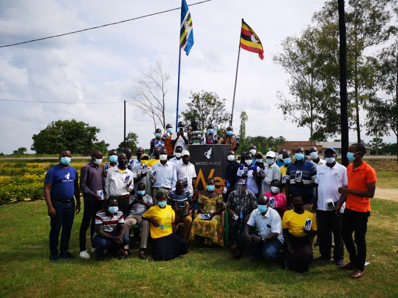 Medic Mobile — community health workers receiving smartphones, Uganda